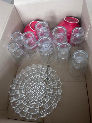 Glazen,kommen,schaal