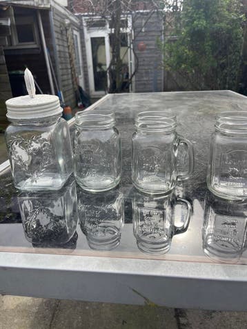 Wekpotjes en glazen (zonder deksel)