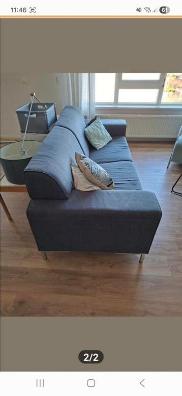 Gratis: Grijze stoffen 2,5-zits bank - Tanthof West Delft