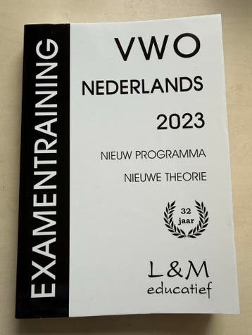 Examentraining VWO Nederlands 2023 - Nieuw Programma