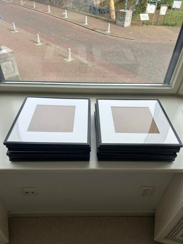 Ikea fotolijstjes 33x33cm, 12 stuks