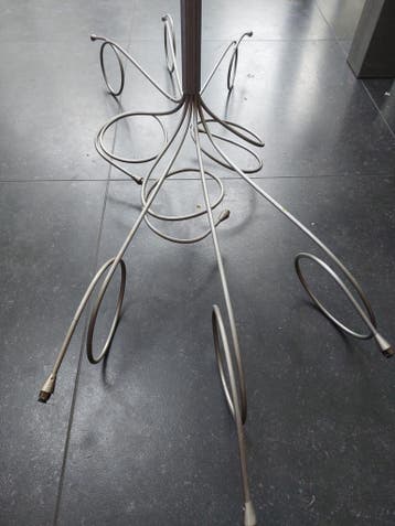 Hanglamp met 9 lichtpunten, 8 glaasjes