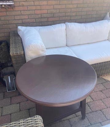 Bistro bijzettafel, chocoladebruin