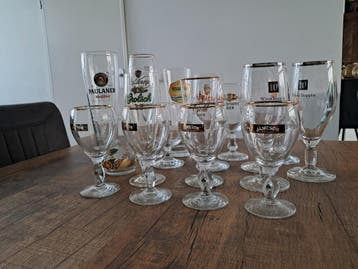 Verzameling bierglazen, gratis