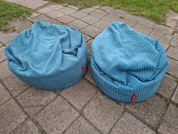 2 leuke zitzakken, blauw, Lounge pug