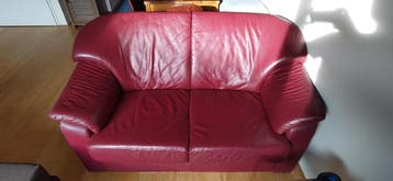 Gratis wijnrode, nepleren tweezitsbank