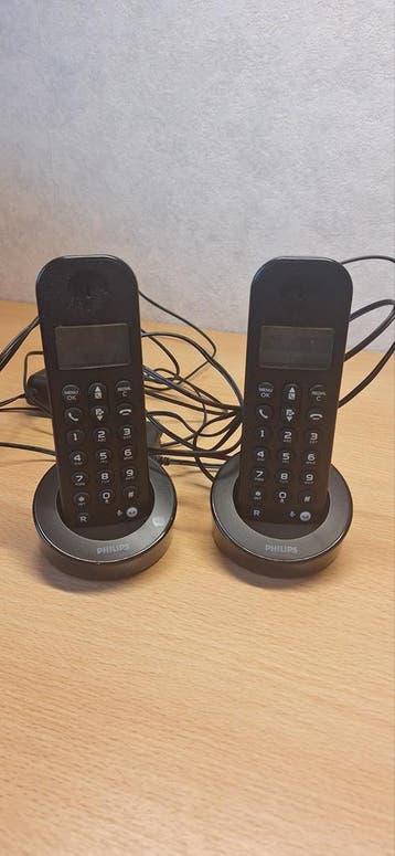 Philips draadloze telefoons, 2 stuks