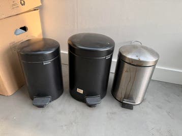 Gratis: 3x prullenbak