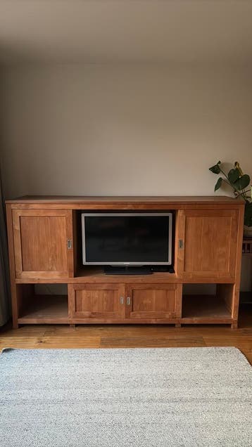 GRATIS! Massief teakhouten dressoir/tv-kast