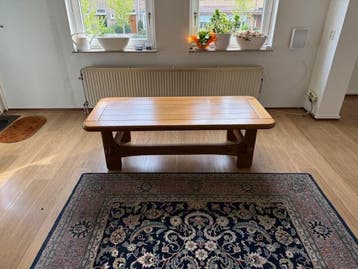 Salontafel robuuts eiken