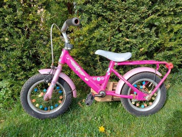 Roze kinderfiets 14 inch