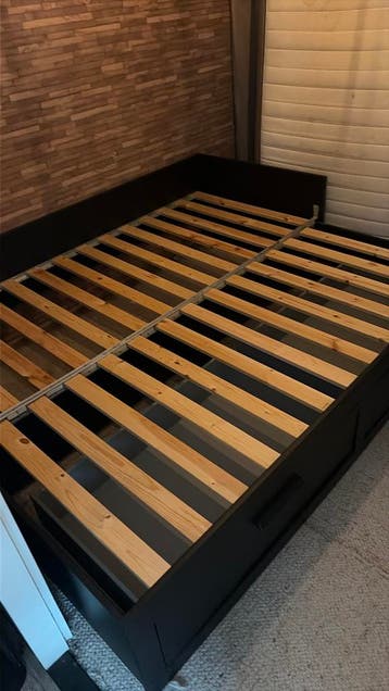 Ikea Brimnes uitschuifbed 1- of 2-persoons met 2 lades