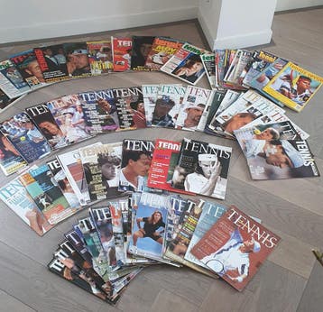 Tennis magazines 70 stuks uit jaren 90