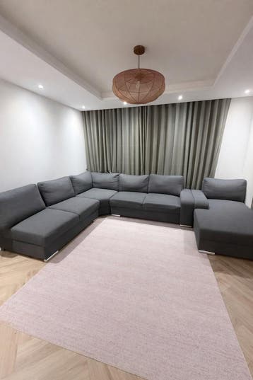 Comfortabele Hoekbank - Grijs Stof