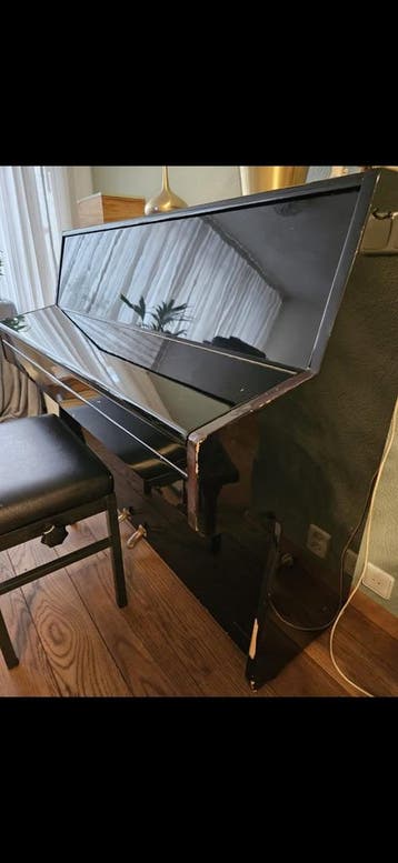 Gebruikte piano - Zwart, Hoogglans