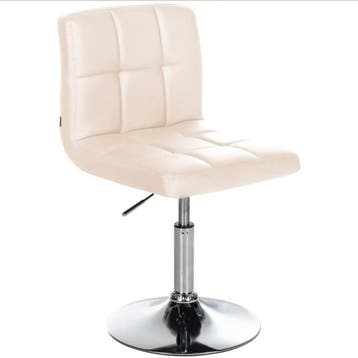 Barkruk crème wit kunstleer Lounger Palma