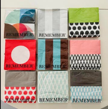 Pakje servetten van remember