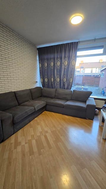 Grote hoekbank, grijs