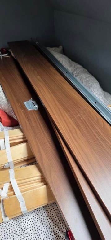 Bed Ikea140x200 met lattenbodem en matras