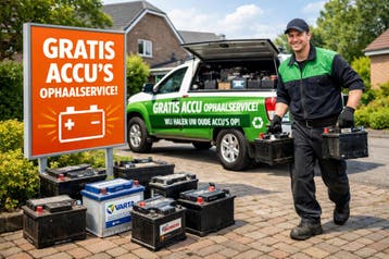Gratis oude accu's ophaalservice