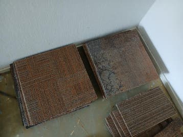 Tapijttegels bruin/grijs/paars