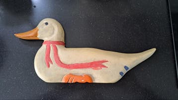 Houten eend vintage