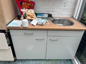 Gratis keukenblok met spoelbak