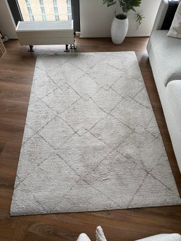 IKEA TVERSTED laagpolig tapijt, beige