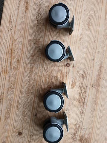 4 Bureaustoelwieltjes