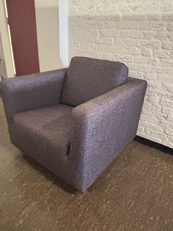 GRATIS Comfortabele grijs paarse fauteuil