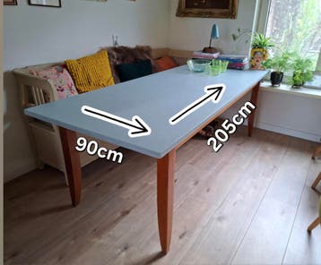 Robuuste stevige eettafel