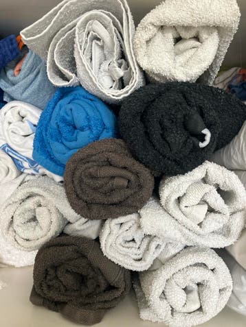 Gratis handdoeken (diverse kleuren en maten)