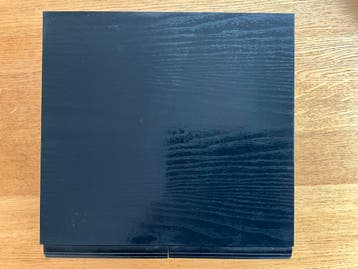 Zwarte houten CD/DVD opbergbox met twee lades