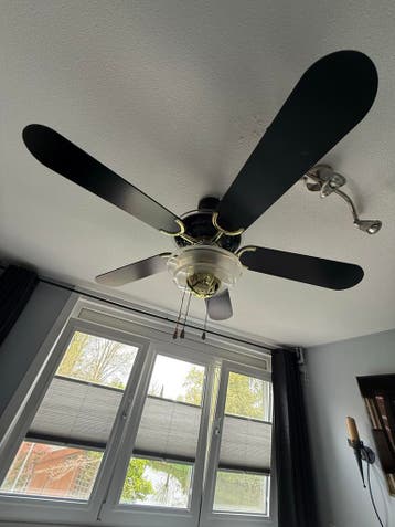 Plafondventilator met licht en 3 standen