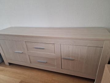 Dressoir met Lades en Deuren - Licht Eikenlook