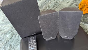 Sony Blu-ray speler met speakers en afstandsbediening