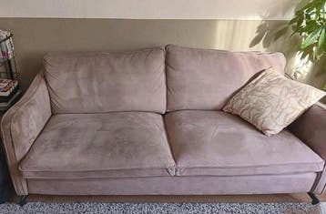 Taupe bank 190x90x85 gratis af te halen in Den Haag