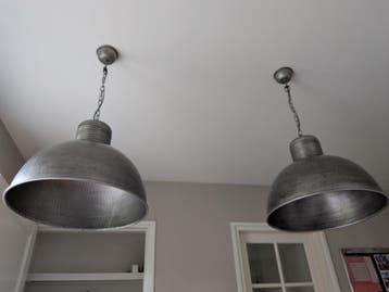 Set van 2 Industriële Hanglampen - Metaal