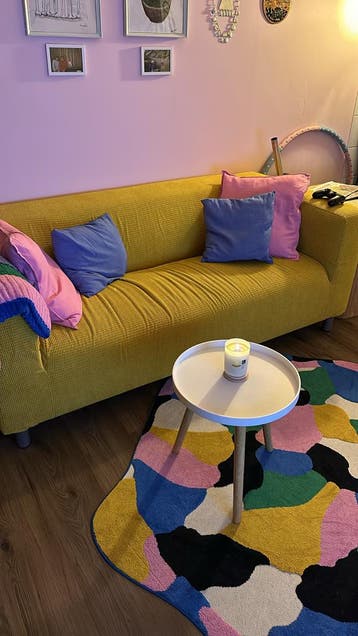 Ikea Klippan bank Okergeel - Met afneembare hoes