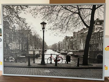 Gratis afhalen:Fotoposter Amsterdam 140x100 cm