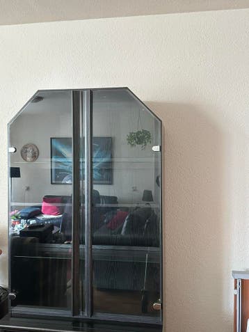 Vitrine kast zwart