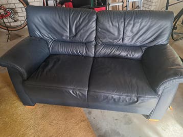 Gratis 2 zitsbank donker blauw