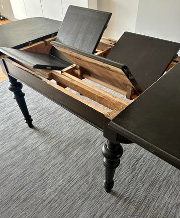 Opvouwbare eettafel van echt hout