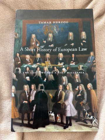 A Short History of European Law - Tamar Herzog