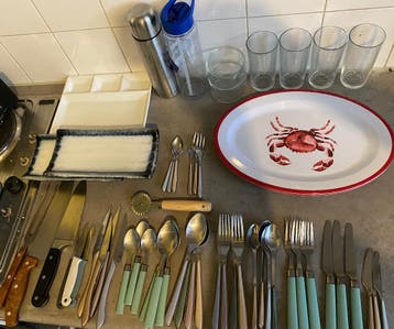 Keuken materiaal voor student