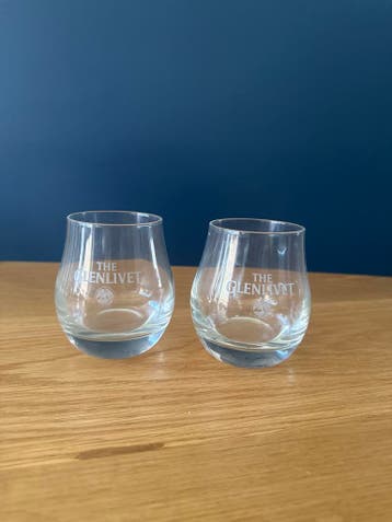 2x The Glenlivet Whiskey Glazen