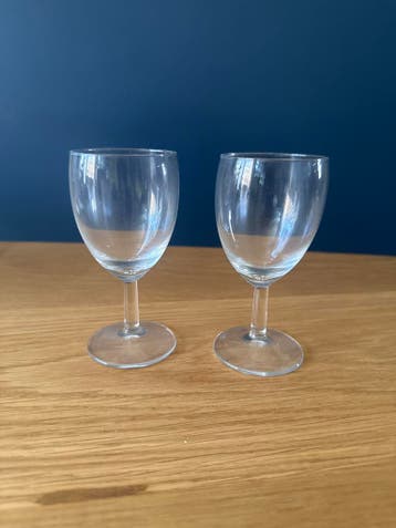 2 elegante port glaasjes