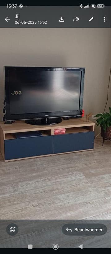 Tv-meubel met twee lades