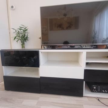 Ikea wit Besta dressoir kastIkea wit Besta dressoir kast