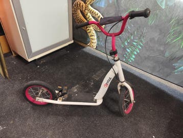 Kinderstep roze wit